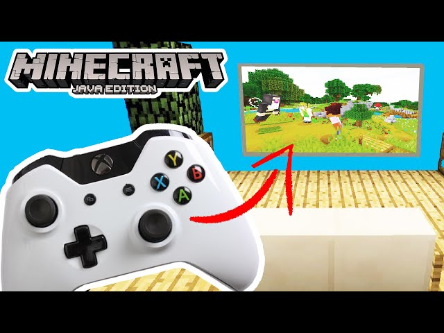 I use a controller to play Minecraft Java Edition and I think it's a really  good setup for one of my first survival worlds I have gotten far in on  Java. 