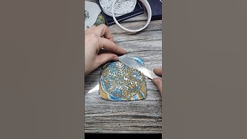 Part 1. Quick How-to-make: Mokume gane winter mood coaster with Snowflake ❄️  polymer clay!