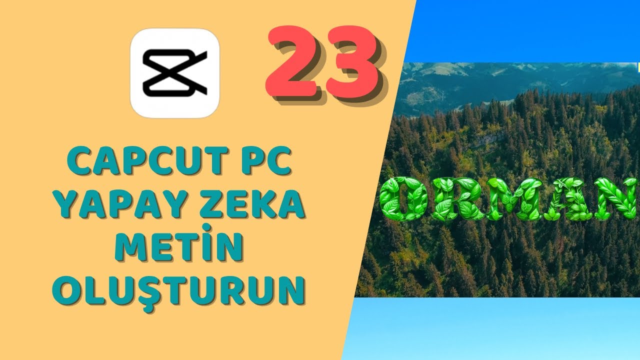 CapCut PC Türkçe - Yapay Zekayla Metin Oluşturun