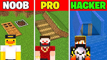 NOOB VS PRO VS HACKER BUNKER BUILDING CHALLENGE !!!