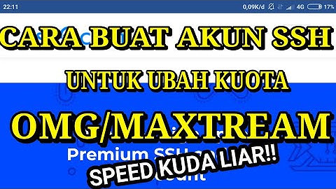 Buat akun ssh super fast?cara buat akun ssh untuk merubah paket omg jadi flash