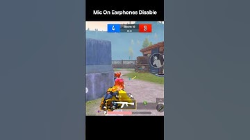 BGMI Mic On Earphones Disable BGMI Bluetooth Earphones Not Working With Mic Sound Problem Fix #bgmi