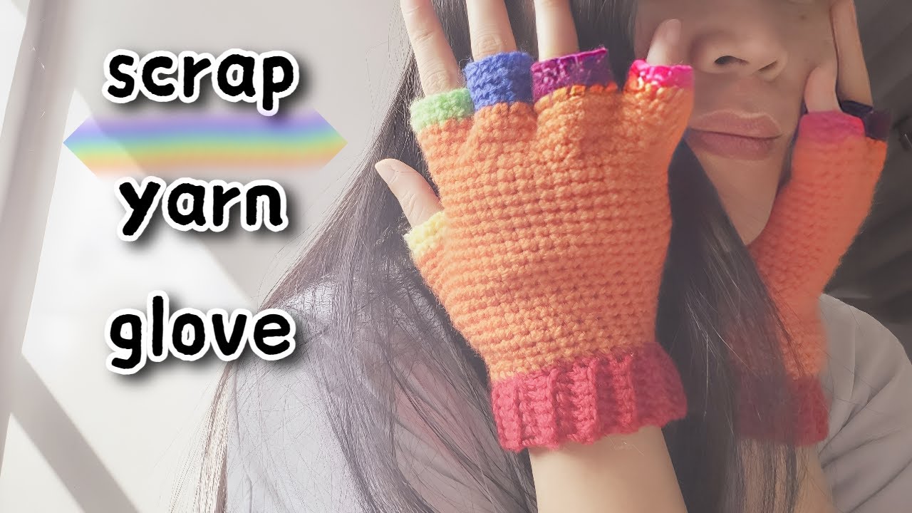 How to Crochet Half Finger Gloves - For Men & Women Easy Pattern