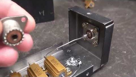 How to make a Ham Radio RF Dummy load using a Low Pass filter Conversion