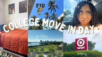 COLLEGE MOVE IN DAY + DORM TOUR VL☆G! | FIU BAYVIEW | (unpacking, shopping, moving in)