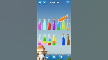 Water Sort Puzzle Game Level 364 #watersortpuzzle #watersortgame #mobilegame #colorpuzzle #games
