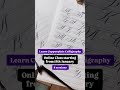 Copperplate Calligraphy #workshop #learncalligraphy #onlineclasses