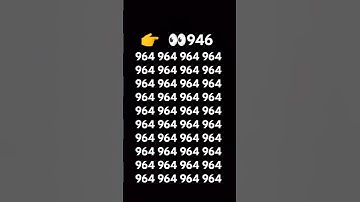 check your eyes and find the number 964 #geniusmindset #puzzle #maths #mazesolving #braingames
