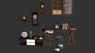 Free Iclone Props Indoor Element Bundle 157 Props