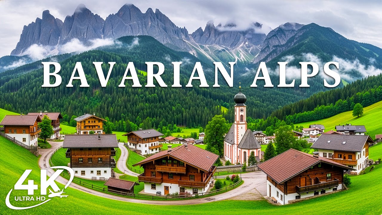 Bavarian Alps 4K | Southern Alpine Calm – Pastures, Wooden Villages & Slow Morning Light