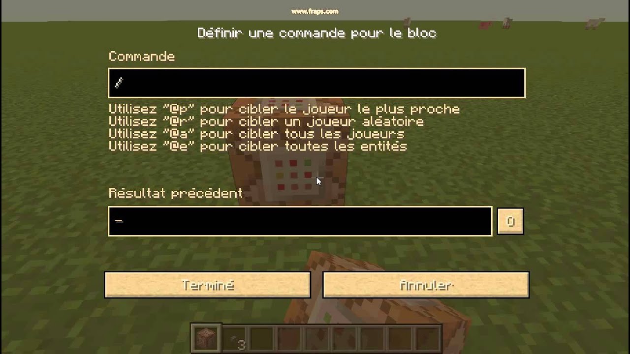 TUTO Comment mettre la nuit ou le jour avec un bloc de commande - YouTube