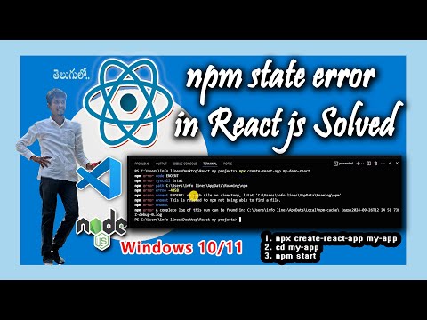Fix npm state error in React Js Solved On Vs Code ll React js error