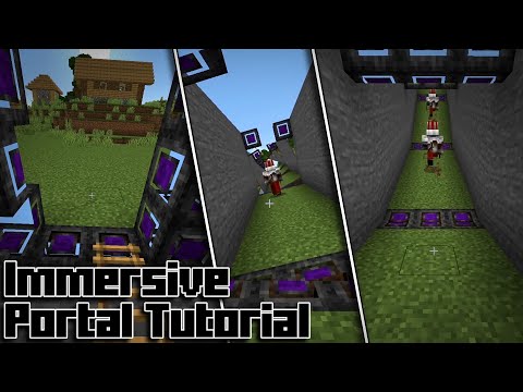 Quick Tutorial On How To Rotate Immersive Portals! - Minecraft Immersive Portal Tutorial