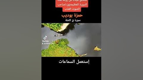 سورة ق كاملة بصوت القارئ حمزة بوديب