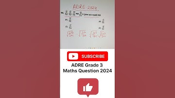 ADRE Grade 3 Maths Question paper 2024 #adreexam #adregrade3 #maths #shorttrick #mathstricks