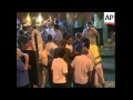 England football fans clash with riot police