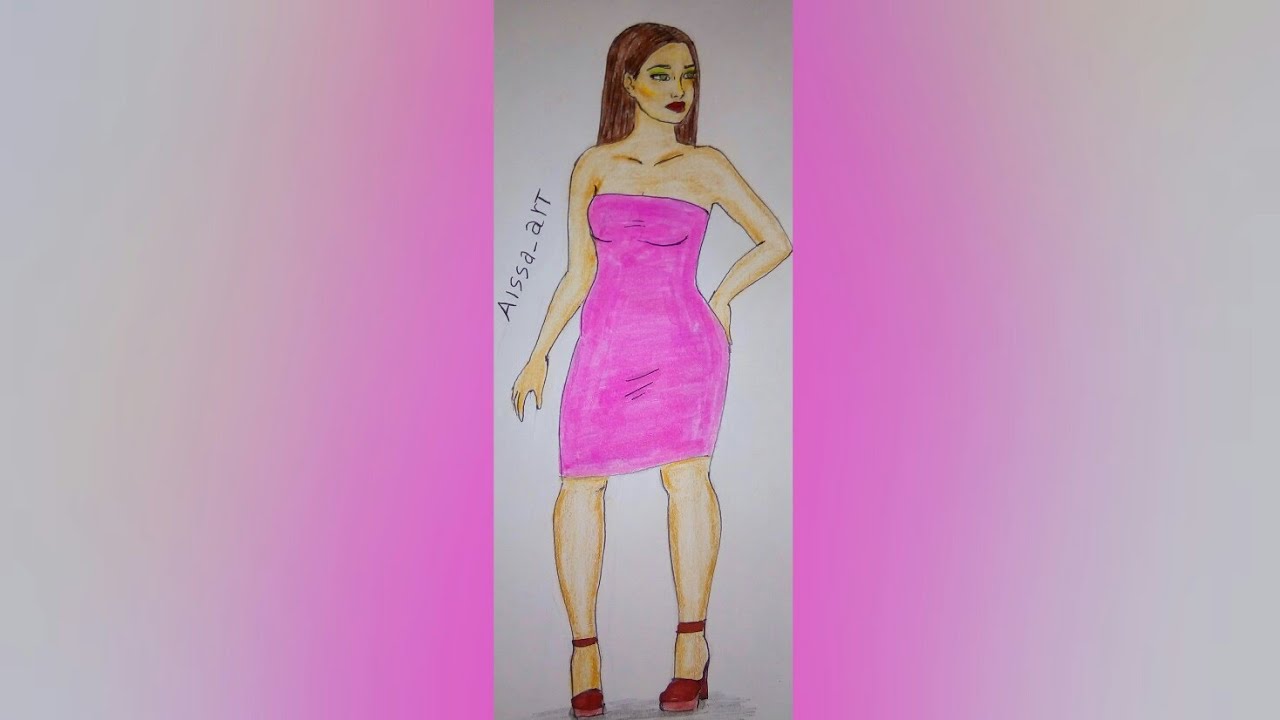 draw model رسم موديل بقلم الرصاص - YouTube
