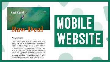 Mobile Website using HTML, CSS & JS | Responsive Web Design