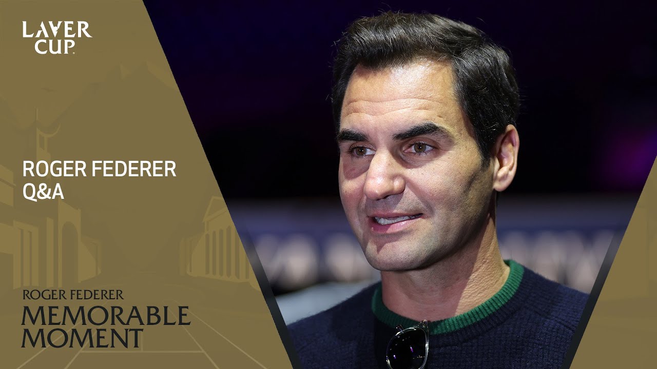 LIVE Roger Federer QandA Laver Cup 2023