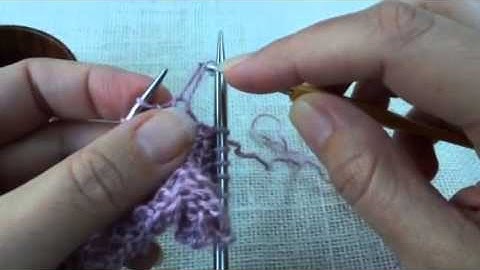 How to add beads to knitting with a crochet hook