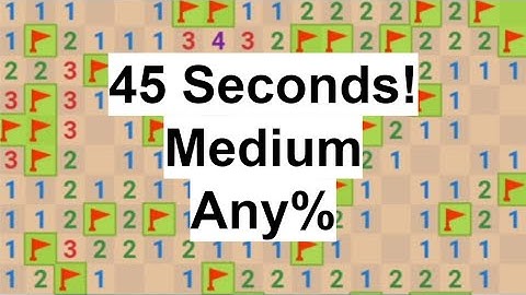 Google Minesweeper Speedrun Any% Medium PC 45 seconds (pb 2/5/2023)