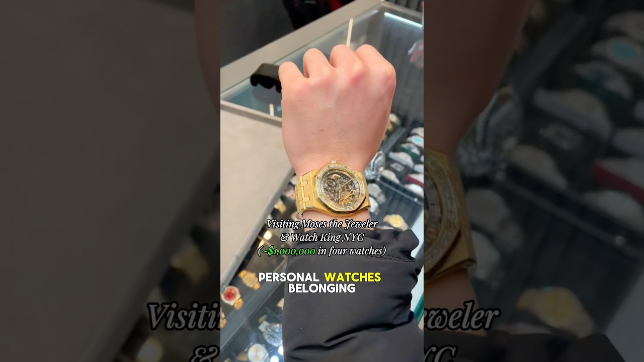 1,000,000 in Four Watches Belonging to Moses the Jeweler and