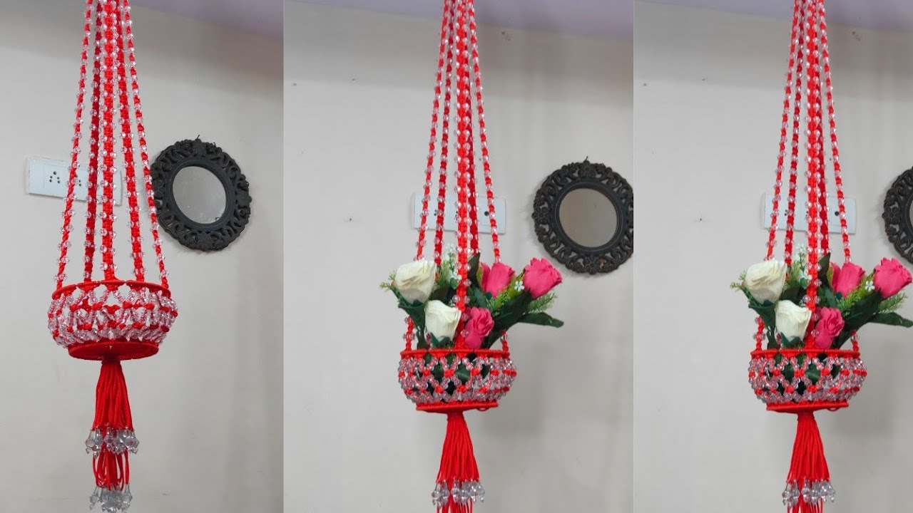 MACRAME FLOWER POT/MACRAME FLOWER WALL HANGING