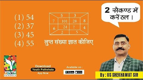 Find The Missing Number-7 - By US Shekhawat Sir #Reasoning Tricks 08