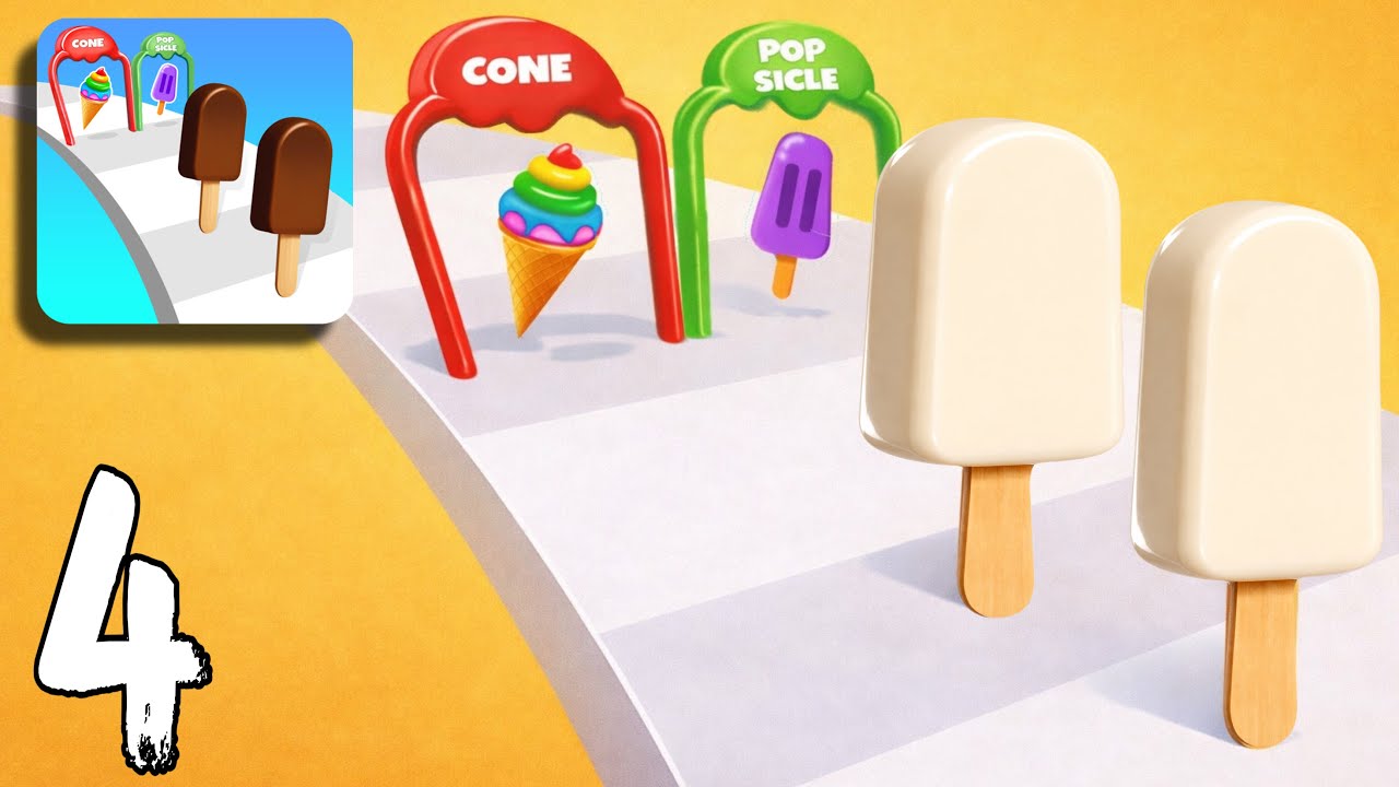 Ice Cream Stack Runner - Gameplay Walkthrough | Android, iOS