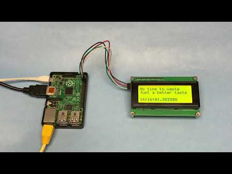 Raspberry Pi - 20x4 LCD display