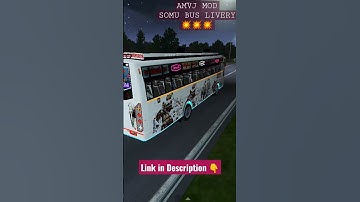 SOMU bus livery | AMVJ bus mod | livery link in description 👇| BUSSID | SKPBG