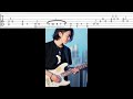 【TAB譜】Asshさん「夕暮れ前にちょこっとギターを弾いてみた」のTAB譜作ってみた