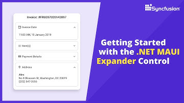 Getting Started with the .NET MAUI Expander Control