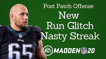 The New Nasty streak Glitch  (Warning) Best Run plays  Madden 20 Run Offense