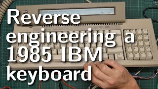 Reverse engineering a 1985 IBM keyboard (and building a USB converter for it)