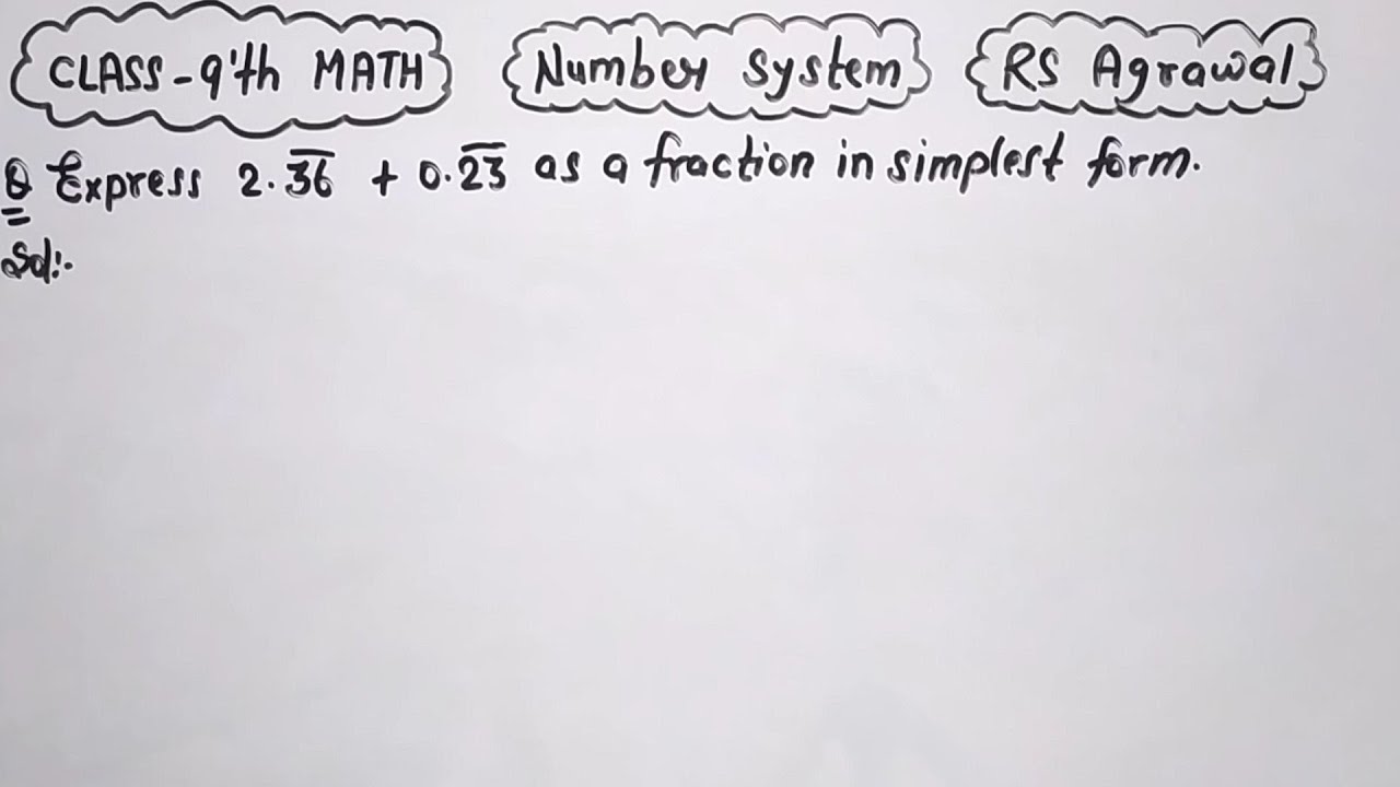Express 2.36 bar and 0.23 bar as a fraction in simplest form EduLover