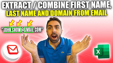 Get First / Last Name and Domain from Email Address 📧+ Create Emails from Names in Excel