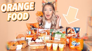 I Only Ate ORANGE Food for 24 HOURS!!