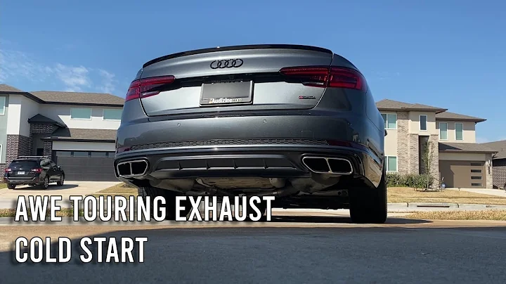 AWE TOURING Exhaust Cold Start on 2019 Audi A4 B9 2.0T
