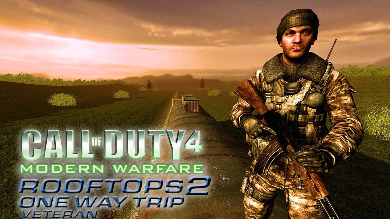 Cod 4 Rooftops Call of Duty 4 Rooftops 2: One Way Trip | Veteran Gameplay - YouTube