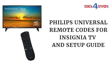 Philips Universal Remote Codes For Insignia TV | Setup Guide