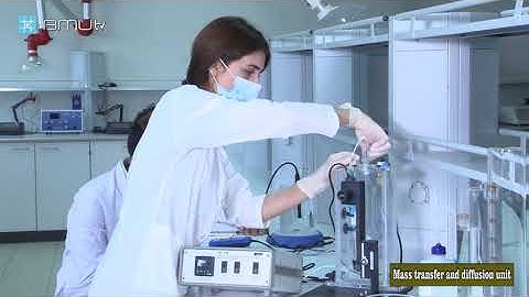 Chemical Engineering Laboratories: "Mass transfer and diffusion unit". (Lecturer Nazani Karimova)
