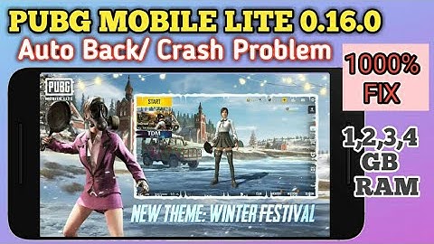 PUBG MOBILE LITE 0.16.0 Auto Back/Crash Problem how to Fix by Games Specials