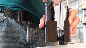 Custom 3d printed Leatherman Surge holster.