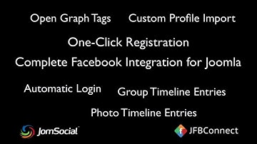 JomSocial and JFBConnect Social Network Integration
