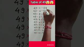 #table of 49 #maths #mathematics #mathstricks #table of 49 #maths #mathematics #mathstricks