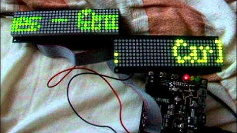 Sureelectronic 0832 dot matrix displays test. by Neal software