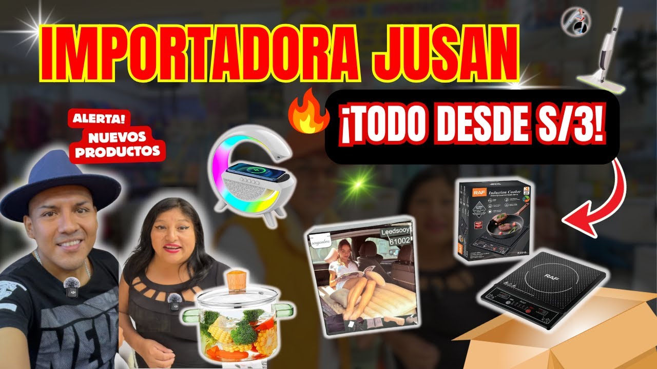 IMPORTADORA JUSAN 🔥 ¡TODO DESDE S/3! 😱 Novedades y Precios al Por Mayor en Lima