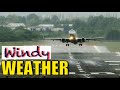 Amazing skills of pilots as they battle through Storm , Unseasonably wet and windy weather