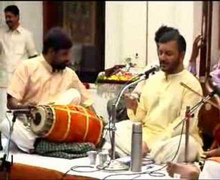 Prince Rama Varma sings Purandara dasa's bhajan, Krishnaayana Baaradey in Kedaram.